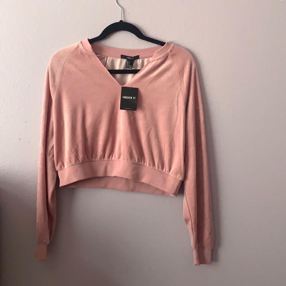 Light Pink Crop Sweater